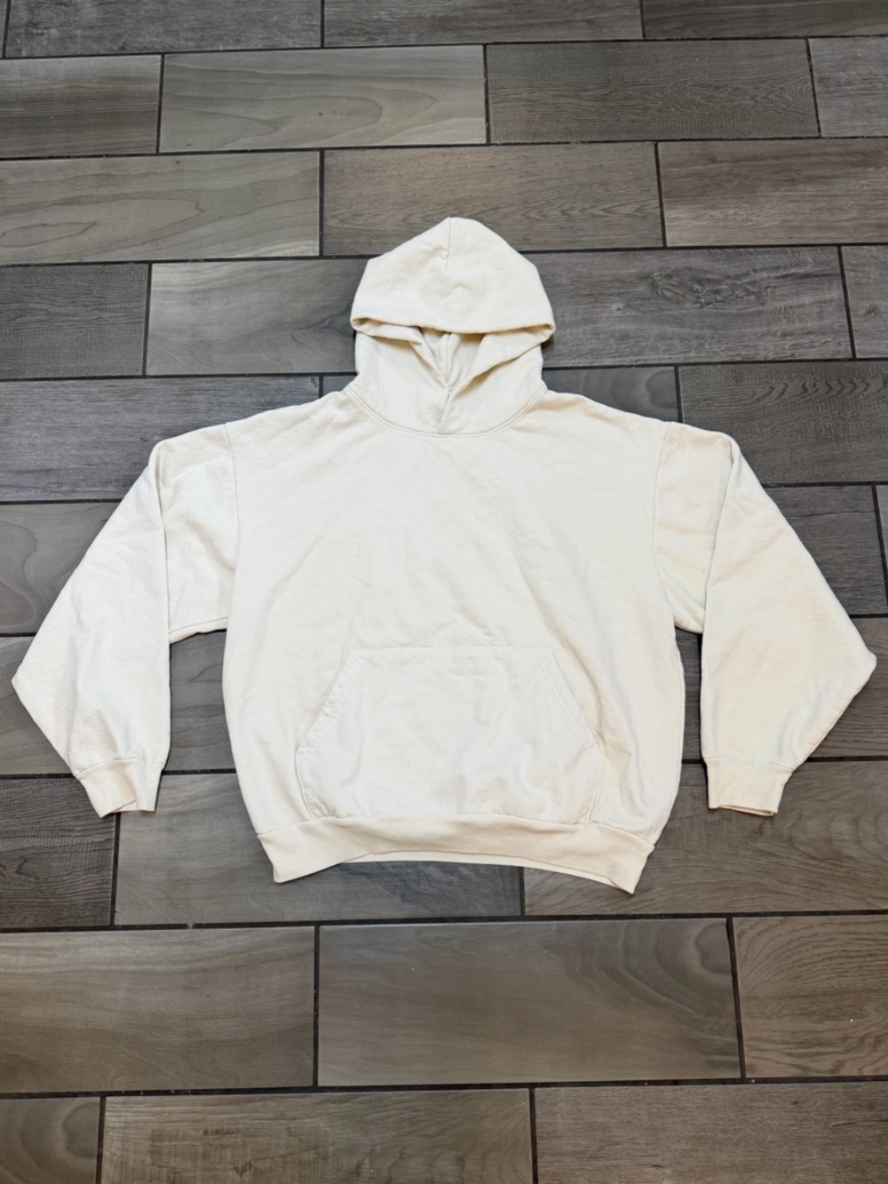 Los Angeles Apparel Cream Hooded Pullover